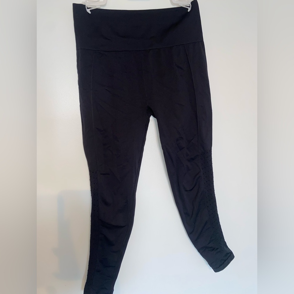 Fabletics Black Mesh Hole Leggings